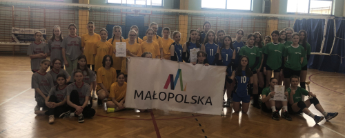 PÓŁFINAŁ WOJEWÓDZTWA MAŁOPOLSKIEGO DZIEWCZĄT W PIŁCE SIATKOWEJ